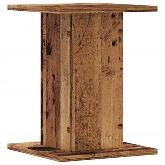 Plantenstandaards 2 st 30x30x40 cm bewerkt hout oud houtkleurig 7