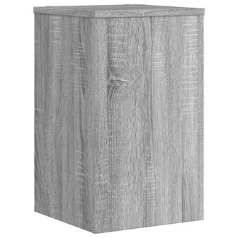 Plantenstandaards 2 st 30x30x50 cm bewerkt hout grijs sonoma 7