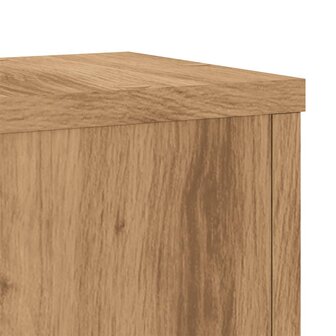 Plantenstandaards 2 st 17x17x60 cm hout artisanaal eikenkleurig 8
