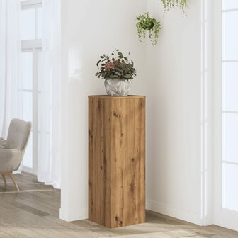Plantenstandaard 33x33x100 cm bewerkt hout artisanaal eiken 1