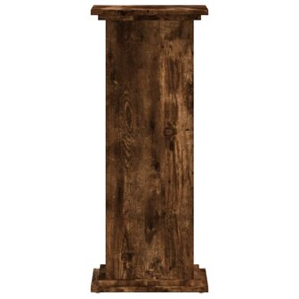 Plantenstandaard 33x33x80 cm bewerkt hout gerookt eikenkleurig 5