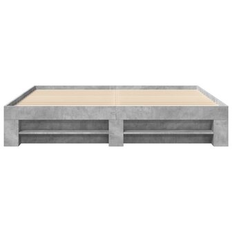 Bedframe zonder matras 180x200 cm spaanplaat betongrijs 5