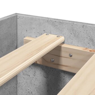 Bedframe zonder matras 180x200 cm spaanplaat betongrijs 9