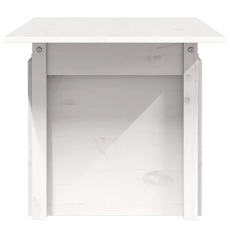 Tuintafel 100x50x75 cm massief grenenhout wit 6