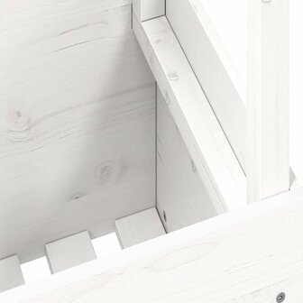 Tuintafel 100x50x75 cm massief grenenhout wit 9