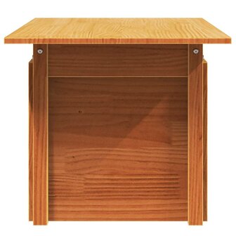 Tuintafel 100x50x75 cm massief grenenhout wasbruin 6