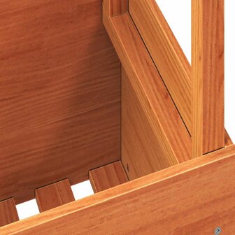 Tuintafel 100x50x75 cm massief grenenhout wasbruin 9