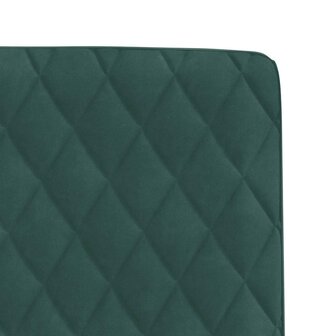 Eetkamerstoelen 2 st fluweel donkergroen 7