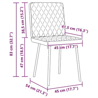 Eetkamerstoelen 2 st fluweel donkergroen 9