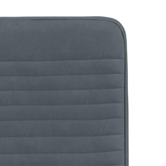 Eetkamerstoelen 2 st fluweel donkergrijs 7