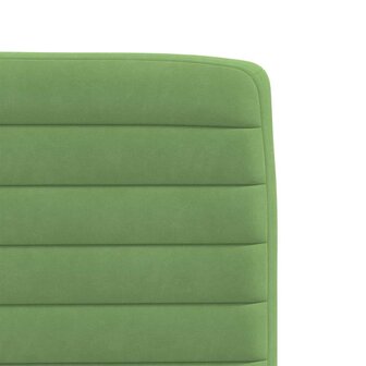 Eetkamerstoelen 2 st fluweel lichtgroen 7