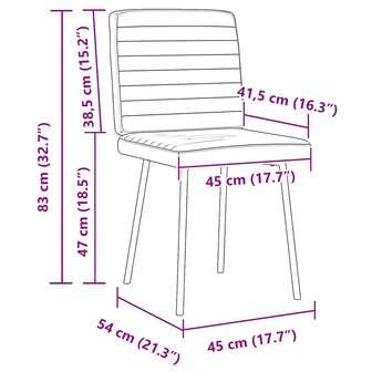 Eetkamerstoelen 2 st fluweel wijnrood 9