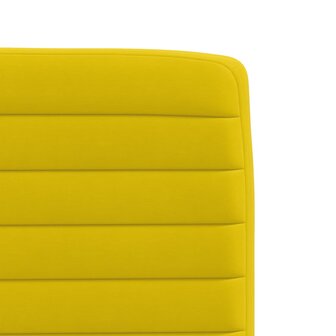 Eetkamerstoelen 2 st fluweel geel 7