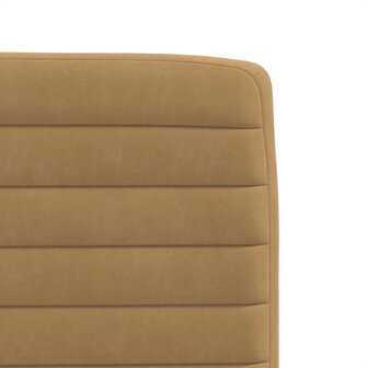 Eetkamerstoelen 2 st fluweel bruin 7