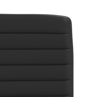Eetkamerstoelen 2 st kunstleer zwart 7