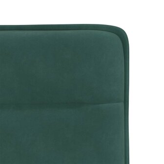 Eetkamerstoelen 2 st fluweel donkergroen 7
