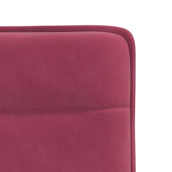 Eetkamerstoelen 2 st fluweel wijnrood 7