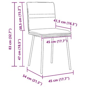 Eetkamerstoelen 2 st fluweel donkergroen 9