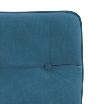 Eetkamerstoelen 2 st fluweel blauw 7
