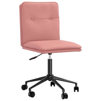 Eetkamerstoel kunstleer roze 1