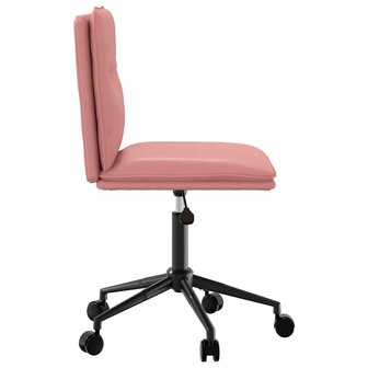 Eetkamerstoel kunstleer roze 4