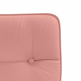 Eetkamerstoel kunstleer roze 7