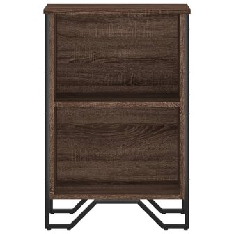 Boekenkast 50x31x74,5 cm bewerkt hout bruin eikenkleur 4