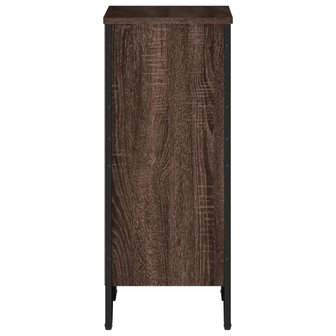 Boekenkast 50x31x74,5 cm bewerkt hout bruin eikenkleur 5