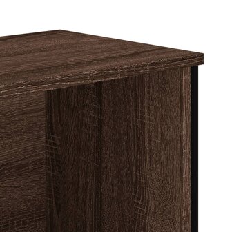 Boekenkast 50x31x74,5 cm bewerkt hout bruin eikenkleur 7