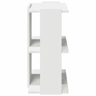 Boekenkast 3-laags 60x30x60 cm bewerkt hout wit 5