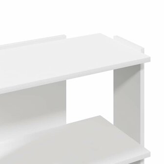 Boekenkast 3-laags 60x30x60 cm bewerkt hout wit 7