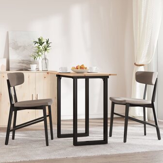 Eettafel O-frame 80x50x75,5 cm massief grenenhout en gietijzer 3