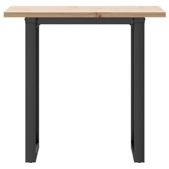 Eettafel O-frame 80x50x75,5 cm massief grenenhout en gietijzer 4