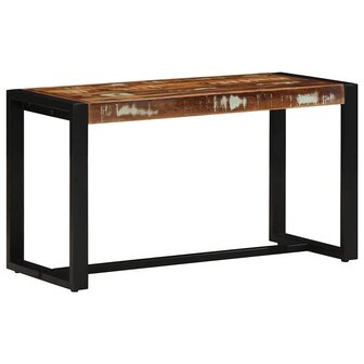 Bank 80x35x45 cm massief gerecycled hout meerkleurig 1