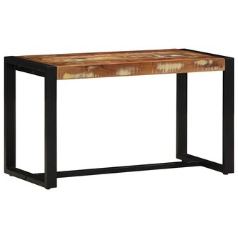 Bank 80x35x45 cm massief gerecycled hout meerkleurig 2