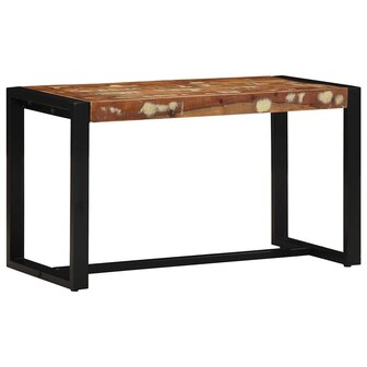 Bank 80x35x45 cm massief gerecycled hout meerkleurig 3