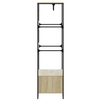 Kledingkast 90x50x180 cm bewerkt hout sonoma eikenkleurig 5