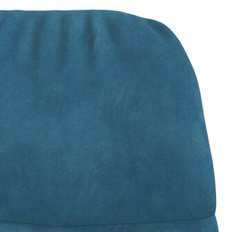Schommelstoel fluweel blauw 6