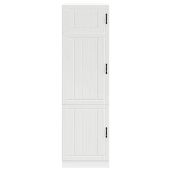 Keukenkast Lucca bewerkt hout wit 3