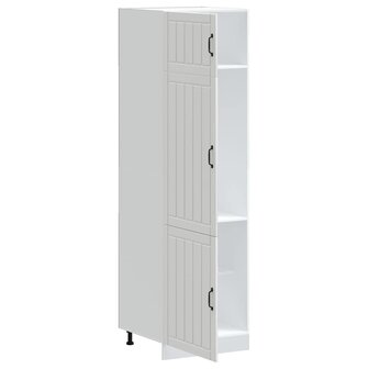 Keukenkast Lucca bewerkt hout wit 4
