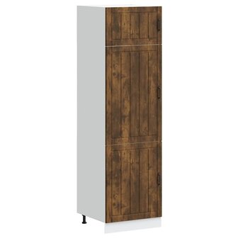 Keukenkast Lucca bewerkt hout gerookt eikenkleurig 1