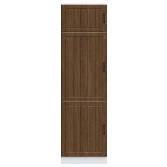 Keukenkast Lucca bewerkt hout bruin eikenkleur 3