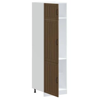 Keukenkast Lucca bewerkt hout bruin eikenkleur 4