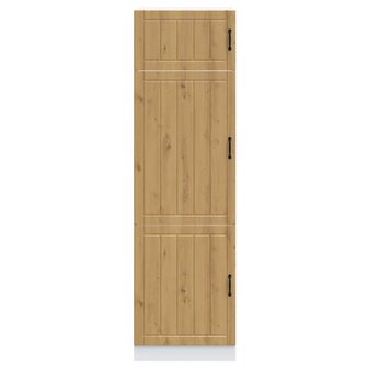 Keukenkast Lucca bewerkt hout artisanaal eikenkleur 3