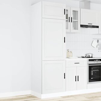 Keukenkast Porto bewerkt hout wit 1