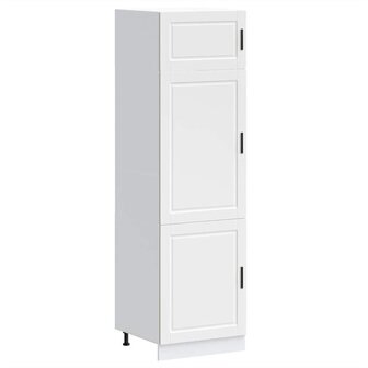 Keukenkast Porto bewerkt hout wit 2