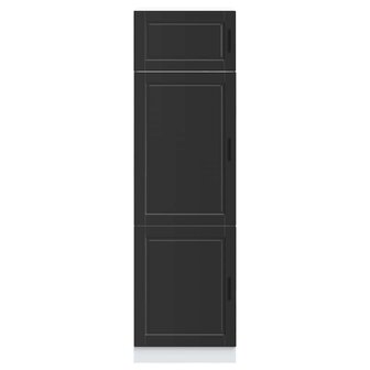 Keukenkast Porto bewerkt hout zwart 3