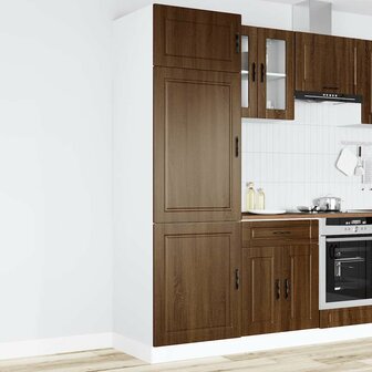 Keukenkast Porto bewerkt hout bruin eikenkleur 1