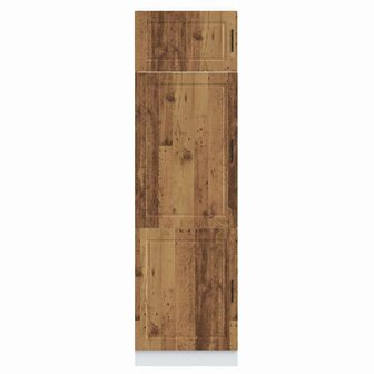 Keukenkast Porto bewerkt hout oud houtkleurig 3