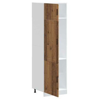 Keukenkast Porto bewerkt hout oud houtkleurig 4